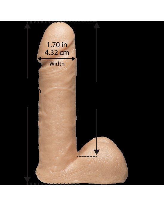 Фалоімітатор Doc Johnson Vac-U-Lock - 6 Inch ULTRASKYN Cock White, діаметр 4,3 см Фалоімітатор Doc Johnson Vac-U-Lock - 6 Inch ULTRASKYN Cock White, діаметр 4,3 см