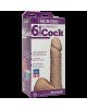 Фалоімітатор Doc Johnson Vac-U-Lock - 6 Inch ULTRASKYN Cock White, діаметр 4,3 см Фалоімітатор Doc Johnson Vac-U-Lock - 6 Inch ULTRASKYN Cock White, діаметр 4,3 см
