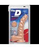 Фалоімітатор Doc Johnson The D - Ragin D - 9 Inch With Balls - ULTRASKYN - White, діаметр 5,1 см