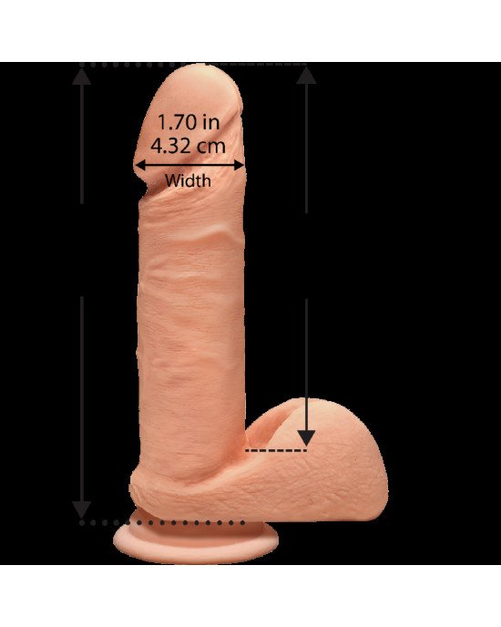 Фалоімітатор Doc Johnson The D - Perfect D - 7 Inch With Balls - ULTRASKYN, діаметр 4,5 см Фалоімітатор Doc Johnson The D - Perfect D - 7 Inch With Balls - ULTRASKYN, діаметр 4,5 см