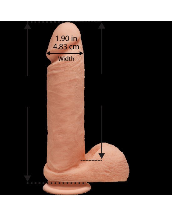Фалоімітатор Doc Johnson The D - Perfect D - 8 Inch With Balls - ULTRASKYN, діаметр 5,1 см Фалоімітатор Doc Johnson The D - Perfect D - 8 Inch With Balls - ULTRASKYN, діаметр 5,1 см