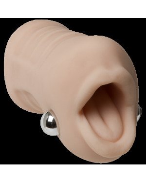Вібромастурбатор ротик Doc Johnson Sasha Grey - Ultraskyn Vibrating Deep Throat Sucker