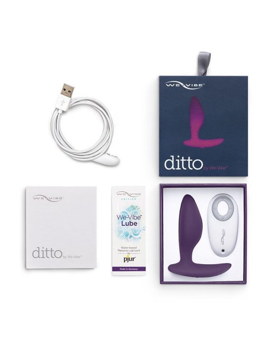 Анальна смарт-вібропробка We-Vibe Ditto Purple з пультом ДК Анальна смарт-вібропробка We-Vibe Ditto Purple з пультом ДК