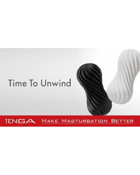 Мастурбатор Tenga Flex Silky White зі змінною інтенсивністю, можна скручувати