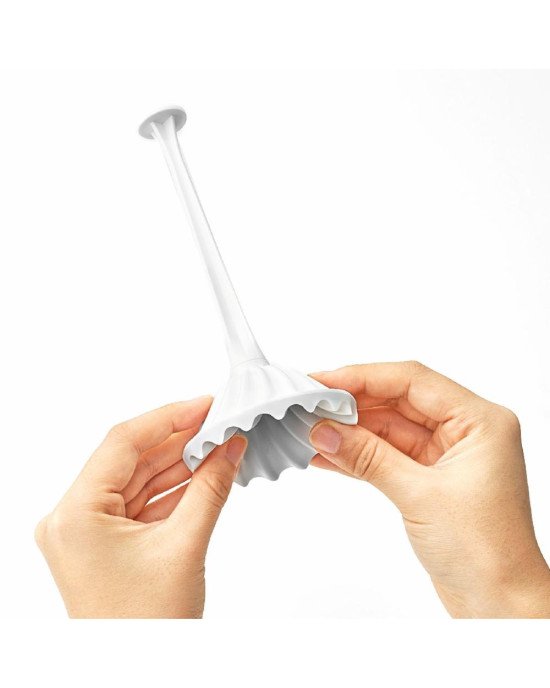 Мастурбатор Tenga Flex Silky White зі змінною інтенсивністю, можна скручувати