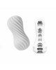 Мастурбатор Tenga Flex Silky White зі змінною інтенсивністю, можна скручувати