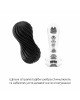 Мастурбатор Tenga Flex Rocky Black зі змінною інтенсивністю, можна скручувати Мастурбатор Tenga Flex Rocky Black зі змінною інтенсивністю, можна скручувати