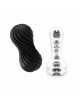 Мастурбатор Tenga Flex Rocky Black зі змінною інтенсивністю, можна скручувати Мастурбатор Tenga Flex Rocky Black зі змінною інтенсивністю, можна скручувати