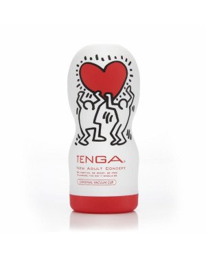 Мастурбатор Tenga Keith Haring Deep Throat Cup (глибоке горло) з вакуумною стимуляцією