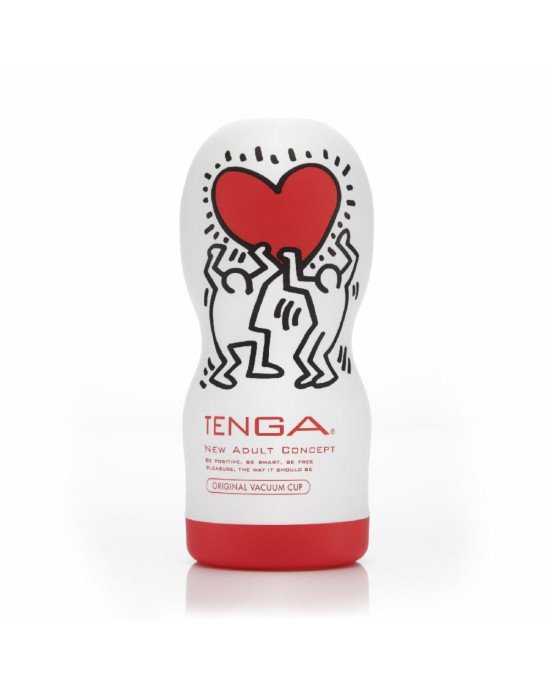 Мастурбатор Tenga Keith Haring Deep Throat Cup (глибоке горло) з вакуумною стимуляцією Мастурбатор Tenga Keith Haring Deep Throat Cup (глибоке горло) з вакуумною стимуляцією