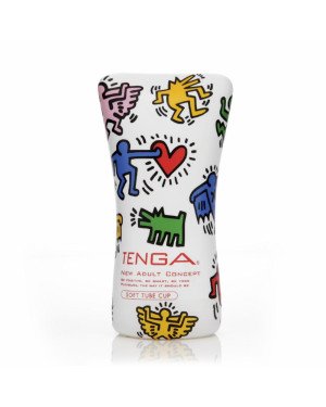 Мастурбатор Tenga Keith Haring Soft Case Cup (м’яка подушечка) стисний