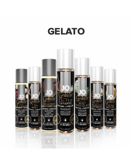 Змазка на водній основі System JO GELATO Salted Caramel (120 мл) без цукру, парабенів та гліколю Змазка на водній основі System JO GELATO Salted Caramel (120 мл) без цукру, парабенів та гліколю