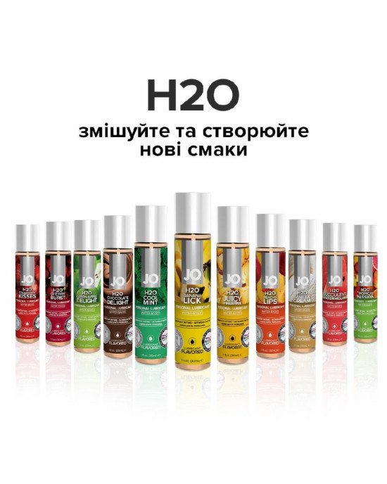 Змазка на водній основі System JO H2O — Banana Lick (120 мл) без цукру, рослинний гліцерин Змазка на водній основі System JO H2O — Banana Lick (120 мл) без цукру, рослинний гліцерин