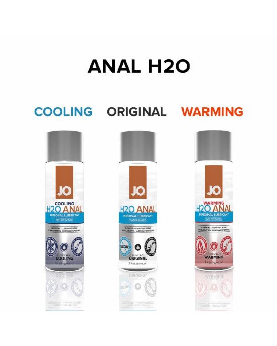 Анальна змазка System JO ANAL H2O — WARMING (120 мл), розігрівальна, на водній основі