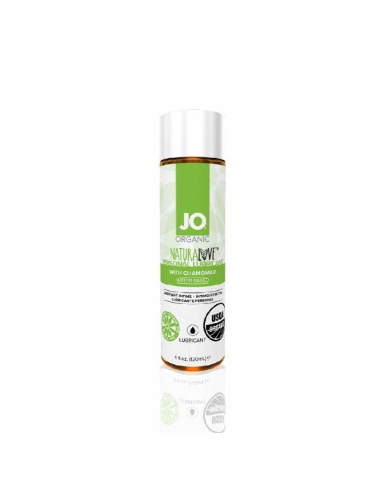 Змазка на водній основі System JO NATURALOVE — ORGANIC (120 мл) з екстрактом листя агави та ромашки Змазка на водній основі System JO NATURALOVE — ORGANIC (120 мл) з екстрактом листя агави та ромашки