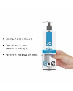 Змазка на водній основі System JO H2O ORIGINAL (480 мл) оліїста і гладенька, рослинний гліцерин Змазка на водній основі System JO H2O ORIGINAL (480 мл) оліїста і гладенька, рослинний гліцерин