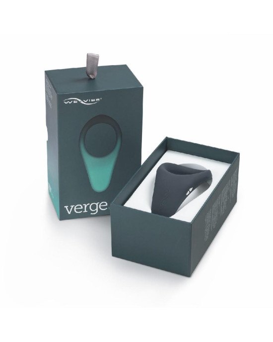 Смарт-віброкільце під одяг VERGE BY WE-VIBE SLATE, охоплює пеніс та мошонку, 10 режимів Смарт-віброкільце під одяг VERGE BY WE-VIBE SLATE, охоплює пеніс та мошонку, 10 режимів