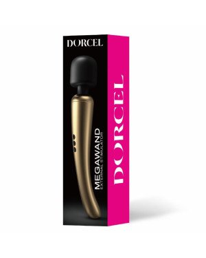 Потужний вібромасажер Dorcel Megawand Gold який перезаряджається, 160 режимів Потужний вібромасажер Dorcel Megawand Gold який перезаряджається, 160 режимів