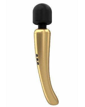 Потужний вібромасажер Dorcel Megawand Gold який перезаряджається, 160 режимів