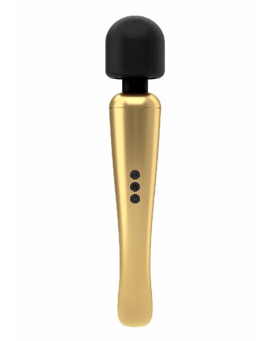 Потужний вібромасажер Dorcel Megawand Gold який перезаряджається, 160 режимів Потужний вібромасажер Dorcel Megawand Gold який перезаряджається, 160 режимів