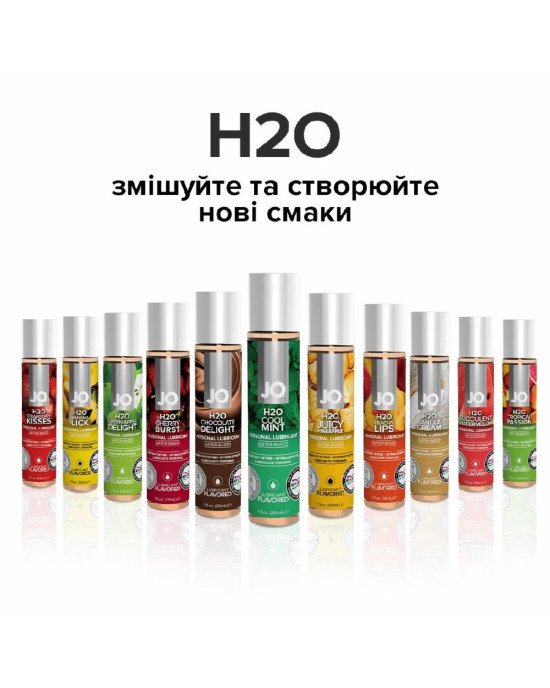 Змазка на водній основі System JO H2O — Cool Mint (120 мл) без цукру, рослинний гліцерин Змазка на водній основі System JO H2O — Cool Mint (120 мл) без цукру, рослинний гліцерин