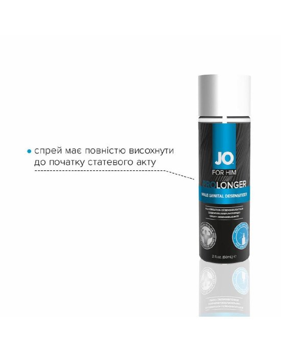 Пролонгувальний спрей System JO Prolonger Spray with Benzocaine (60 мл) не містить мінеральних масел