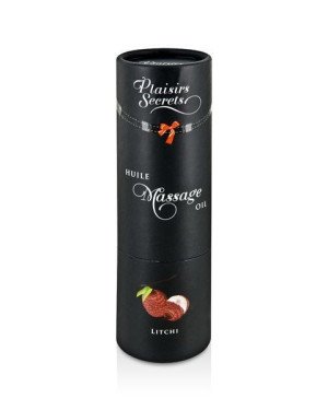Масажна олія Plaisirs Secrets Litchi (59 мл) з афродизіаками, їстівна, подарункове паковання