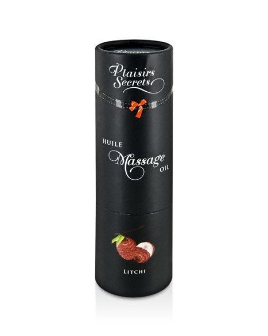 Масажна олія Plaisirs Secrets Litchi (59 мл) з афродизіаками, їстівна, подарункове паковання Масажна олія Plaisirs Secrets Litchi (59 мл) з афродизіаками, їстівна, подарункове паковання