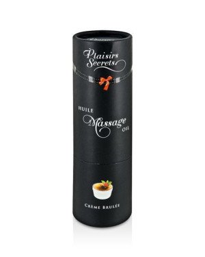 Масажна олія Plaisirs Secrets Creme Brulee (59 мл) з афродизіаками їстівна, подарункове паковання Масажна олія Plaisirs Secrets Creme Brulee (59 мл) з афродизіаками їстівна, подарункове паковання