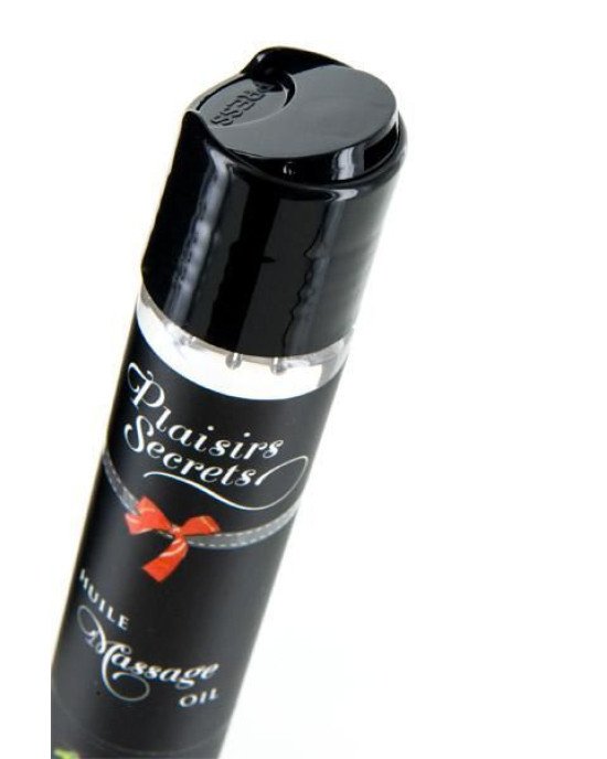 Масажна олія Plaisirs Secrets Creme Brulee (59 мл) з афродизіаками їстівна, подарункове паковання Масажна олія Plaisirs Secrets Creme Brulee (59 мл) з афродизіаками їстівна, подарункове паковання