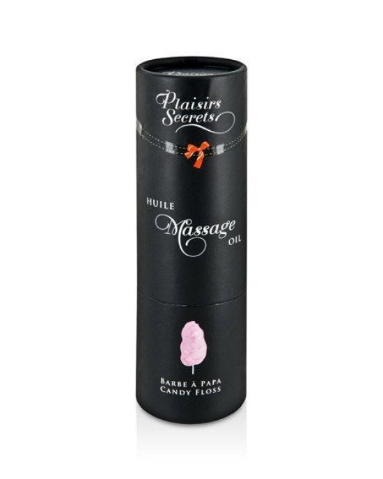 Масажна олія Plaisirs secrets Candy Floss (59 мл) з афродизіаками, їстівна, подарункове паковання