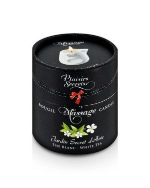 Масажна свічка Plaisirs Secrets White Tea (80 мл) подарункова упаковка, керамічний посуд Масажна свічка Plaisirs Secrets White Tea (80 мл) подарункова упаковка, керамічний посуд