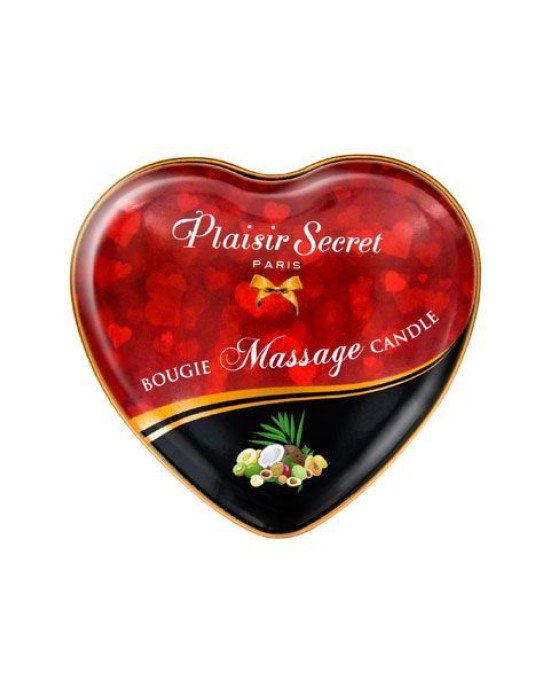 Масажна свічка-серце Plaisirs Secrets Exotic Fruits (35 мл) Масажна свічка-серце Plaisirs Secrets Exotic Fruits (35 мл)