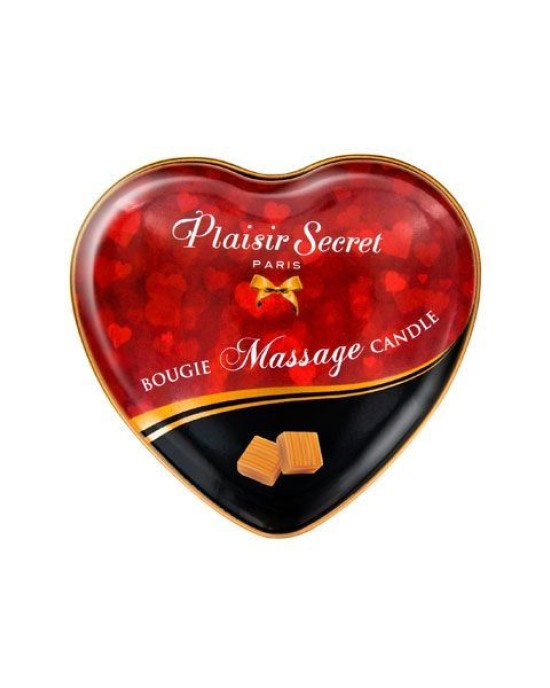 Масажна свічка-серце Plaisirs Secrets Caramel (35 мл) Масажна свічка-серце Plaisirs Secrets Caramel (35 мл)