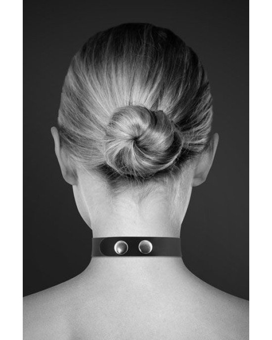 Чокер зі стразами Bijoux Pour Toi - SLAVE, натуральна шкіра Чокер зі стразами Bijoux Pour Toi - SLAVE, натуральна шкіра