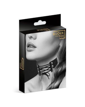 Чокер зі шнурівкою Bijoux Pour Toi - LACET, екошкіра