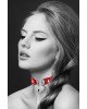 Чокер з замочком-сердечком Bijoux Pour Toi - HEART LOCK Red, екошкіра Чокер з замочком-сердечком Bijoux Pour Toi - HEART LOCK Red, екошкіра