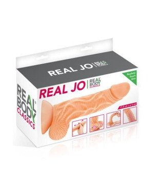 Фалоімітатор із рухомою крайньою плоттю Real Body — Real JO, діаметр 4 см, TPE Фалоімітатор із рухомою крайньою плоттю Real Body — Real JO, діаметр 4 см, TPE