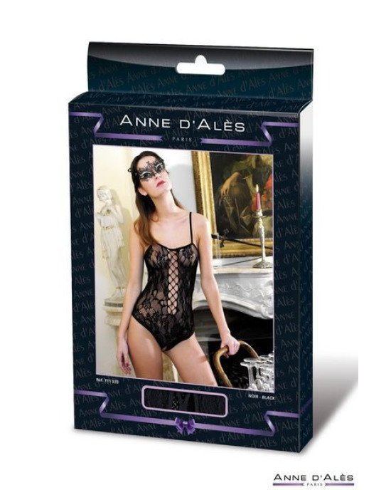 Боді-сітка Anne De Ales BAROQUE Black S/M Боді-сітка Anne De Ales BAROQUE Black S/M