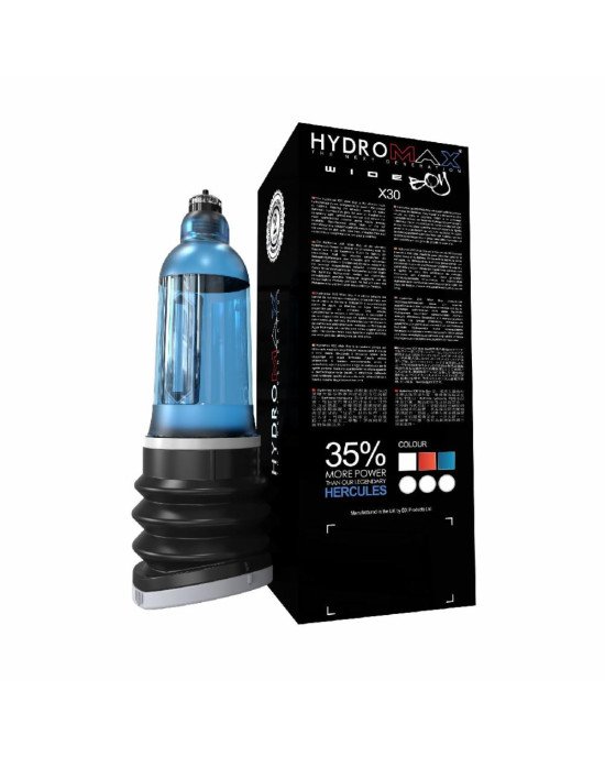 Гідропомпа Bathmate Hydromax 7 WideBoy Blue (X30) для члена довжиною від 12,5 до 18 см, діаметр до 5 Гідропомпа Bathmate Hydromax 7 WideBoy Blue (X30) для члена довжиною від 12,5 до 18 см, діаметр до 5