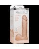 Фалоімітатор Doc Johnson Platinum TRUSKYN - The Tru Ride 8 Inch, діаметр 4,8 см, двошаровий силікон
