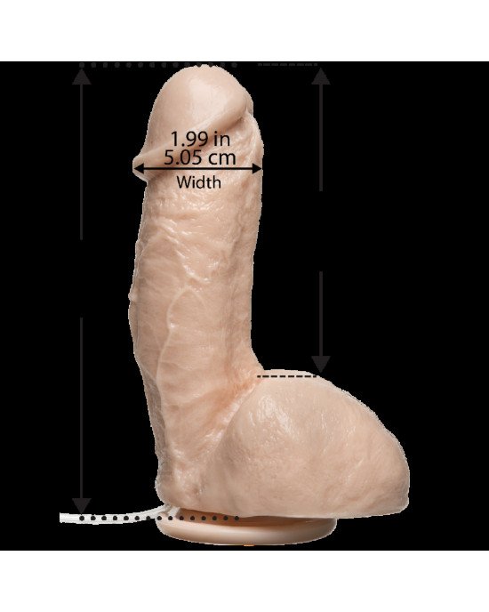 Фалоімітатор, що кінчає Doc Johnson The Amazing Squirting Realistic Cock, ПВХ, діаметр 5,1см Фалоімітатор, що кінчає Doc Johnson The Amazing Squirting Realistic Cock, ПВХ, діаметр 5,1см