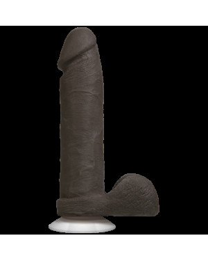 Фалоімітатор Doc Johnson The Realistic Cock 8 inch Black - ULTRASKYN, Vack-U-Lock, діаметр 5,1 см