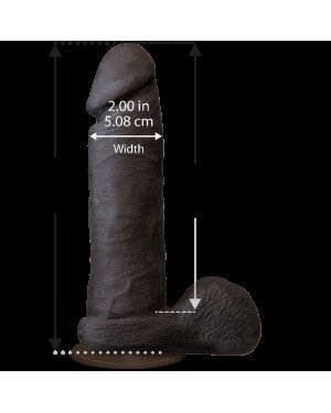 Фалоімітатор Doc Johnson The Realistic Cock 8 inch Black - ULTRASKYN, Vack-U-Lock, діаметр 5,1 см Фалоімітатор Doc Johnson The Realistic Cock 8 inch Black - ULTRASKYN, Vack-U-Lock, діаметр 5,1 см