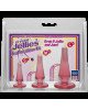 Набір анальних пробок Doc Johnson Crystal Jellies - Pink, макс. діаметр 2см - 3 см - 4 см Набір анальних пробок Doc Johnson Crystal Jellies - Pink, макс. діаметр 2см - 3 см - 4 см