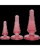 Набір анальних пробок Doc Johnson Crystal Jellies - Pink, макс. діаметр 2см - 3 см - 4 см Набір анальних пробок Doc Johnson Crystal Jellies - Pink, макс. діаметр 2см - 3 см - 4 см
