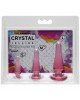 Набір анальних пробок Doc Johnson Crystal Jellies - Pink, макс. діаметр 2см - 3 см - 4 см Набір анальних пробок Doc Johnson Crystal Jellies - Pink, макс. діаметр 2см - 3 см - 4 см
