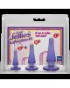 Набір анальних пробок Doc Johnson Crystal Jellies Anal - Purple, макс. діаметр 2см - 3 см - 4 см Набір анальних пробок Doc Johnson Crystal Jellies Anal - Purple, макс. діаметр 2см - 3 см - 4 см