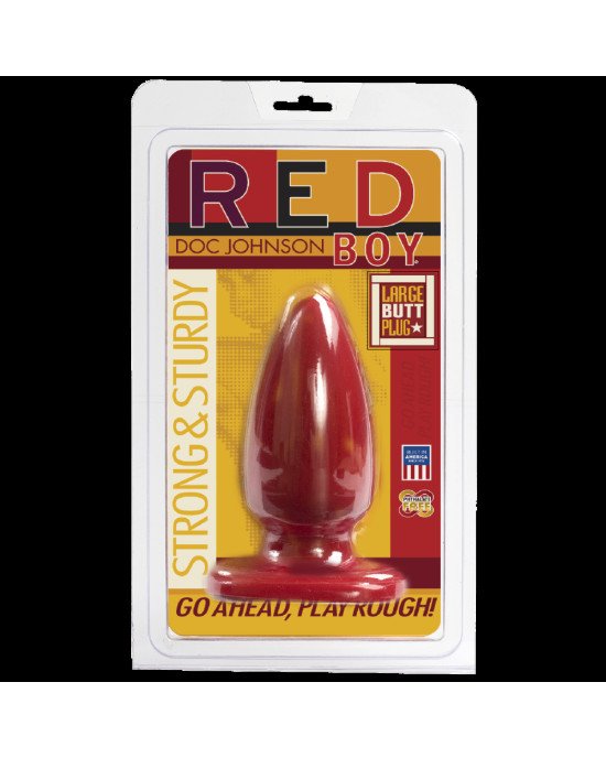 Анальна пробка-втулка Doc Johnson Red Boy - Large 5 Inch, макс. діаметр 5,5 см Анальна пробка-втулка Doc Johnson Red Boy - Large 5 Inch, макс. діаметр 5,5 см