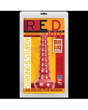 Анальна пробка-втулка Doc Johnson Red Boy - Red Ringer Anal Wand, макс. діаметр 4,5 см